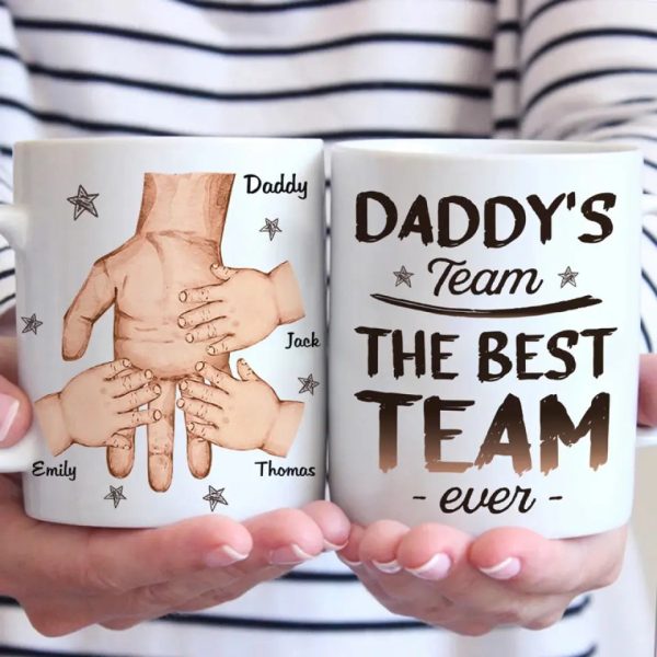 The Best Team Ever - Family Personalized Custom Mug - Father's Day, Gift For Dad, Grandpa The Best Team Ever - Family Personalized Custom Mug - Father's Day, Gift For Dad, Grandpa