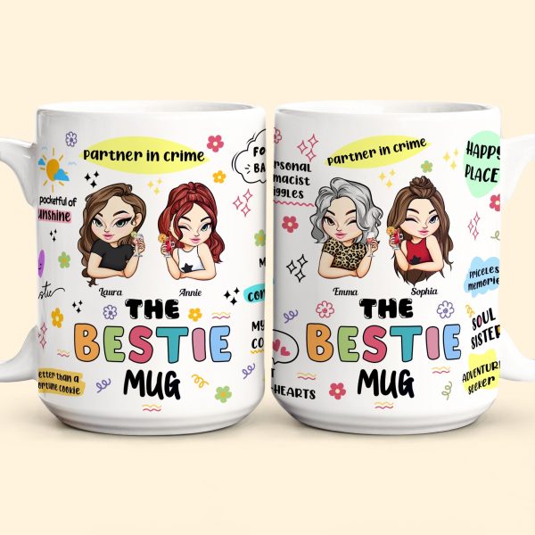 The Bestie Mug - Gifts For Partner In Crime, Soul Sister Or Best Friend - Personalized Mug The Bestie Mug - Gifts For Partner In Crime, Soul Sister Or Best Friend - Personalized Mug