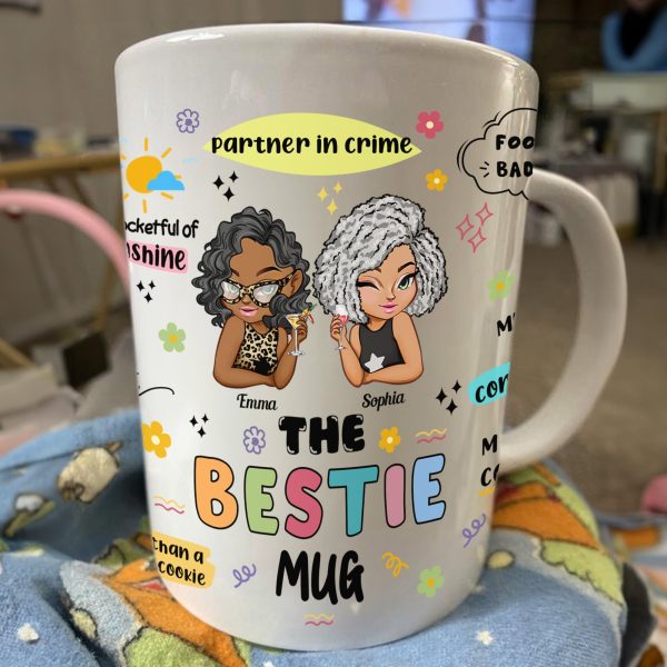 The Bestie Mug - Gifts For Partner In Crime, Soul Sister Or Best Friend - Personalized Mug The Bestie Mug - Gifts For Partner In Crime, Soul Sister Or Best Friend - Personalized Mug