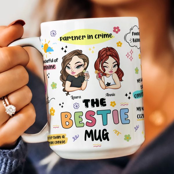 The Bestie Mug - Gifts For Partner In Crime, Soul Sister Or Best Friend - Personalized Mug The Bestie Mug - Gifts For Partner In Crime, Soul Sister Or Best Friend - Personalized Mug