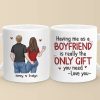 The Boyfriend You Are Lucky To Have - Couple Personalized Custom Mug - Christmas Gift For Husband Wife, Anniversary The Boyfriend You Are Lucky To Have - Couple Personalized Custom Mug - Christmas Gift For Husband Wife, Anniversary