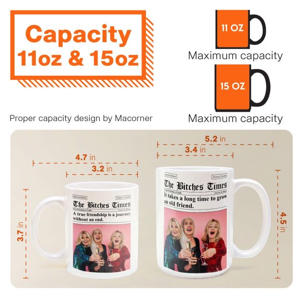 The B*tches Times - Upload Friendship Photo - Gifts For BFFs, Sisters - Personalized Photo Mug The B*tches Times - Upload Friendship Photo - Gifts For BFFs, Sisters - Personalized Photo Mug