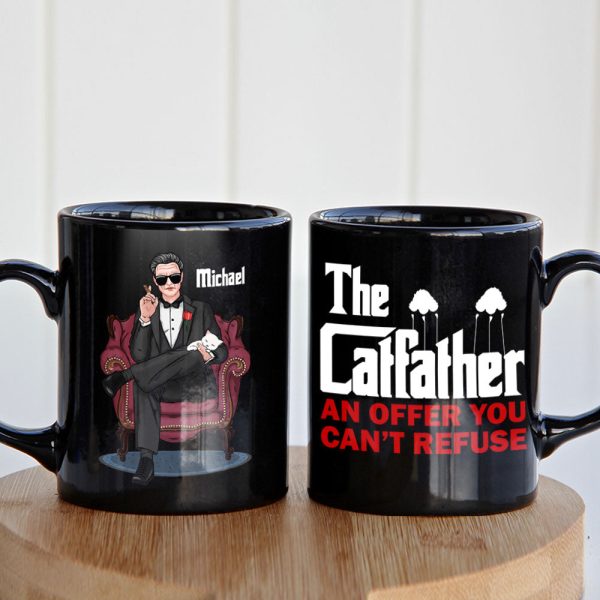 The Cat Father An Offer You Can't Refuse Personalized Coffee Mug 03QHPO270523HA The Cat Father An Offer You Can't Refuse Personalized Coffee Mug 03QHPO270523HA
