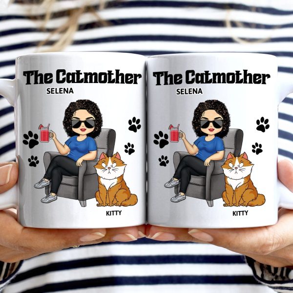 The Cat Mother - Birthday, Loving Gift For Cat Moms, Cat Lovers - Personalized Mug The Cat Mother - Birthday, Loving Gift For Cat Moms, Cat Lovers - Personalized Mug
