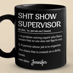 The Cool-Headed Problem Solver - Coworker Personalized Custom Black Mug - Christmas Gift For Coworkers, Work Friends, Colleagues