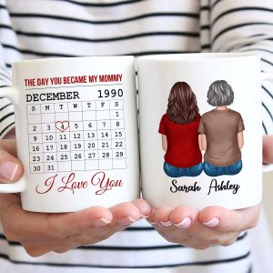The Day You Became Calendar Family Gift Personalized Mug