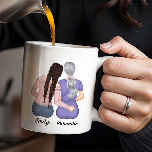 The Day You Became My Grandma, Love And Calendar Design - Personalized Custom Coffee Mug - FAM675_MG The Day You Became My Grandma, Love And Calendar Design - Personalized Custom Coffee Mug - FAM675_MG