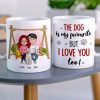 The Dog Is My Favourite But I Love You Too, Personalized Couple & Dog Mug The Dog Is My Favourite But I Love You Too, Personalized Couple & Dog Mug