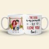 The Dog Is My Favourite But I Love You Too, Personalized Couple & Dog Mug The Dog Is My Favourite But I Love You Too, Personalized Couple & Dog Mug
