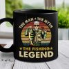 The Fishing Legend - Gift For Dad - Personalized Black Mug The Fishing Legend - Gift For Dad - Personalized Black Mug