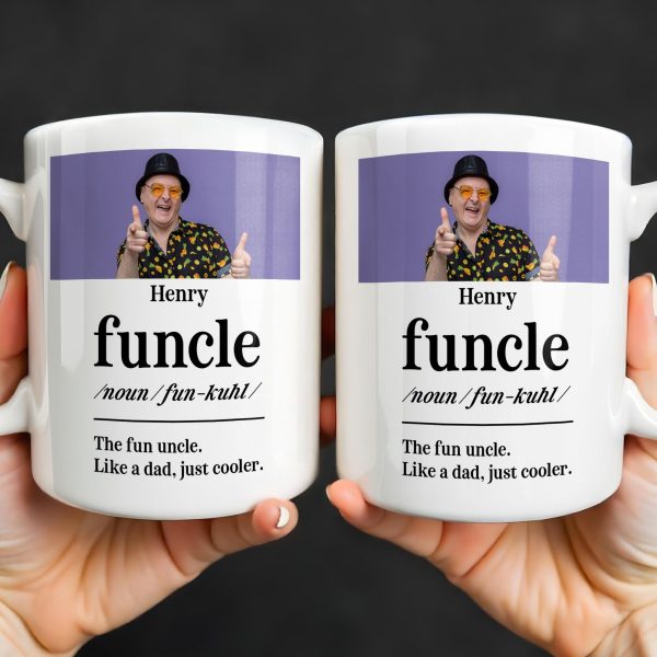 The Fun Uncle Like A Dad Just Cooler Mug Design - Personalized Custom Coffee Mug - FAM796_MG The Fun Uncle Like A Dad Just Cooler Mug Design - Personalized Custom Coffee Mug - FAM796_MG