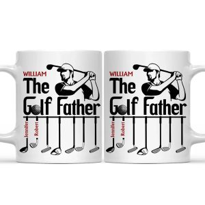 The Golf Father Funny Golfer Dad - Personalized Mug