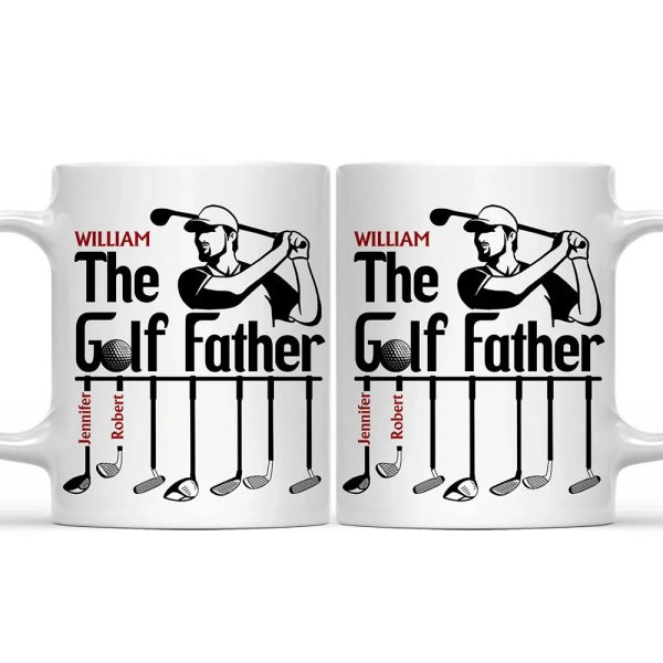 The Golf Father Funny Golfer Dad - Personalized Mug The Golf Father Funny Golfer Dad - Personalized Mug