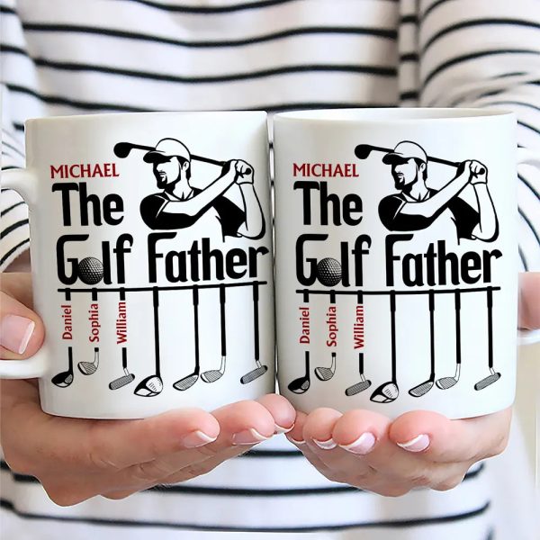 The Golf Father Funny Golfer Dad - Personalized Mug The Golf Father Funny Golfer Dad - Personalized Mug