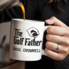 The Golf Father, Hand Holding Golf Ball - Personalized Custom Coffee Mug - GOLF001_MG The Golf Father, Hand Holding Golf Ball - Personalized Custom Coffee Mug - GOLF001_MG
