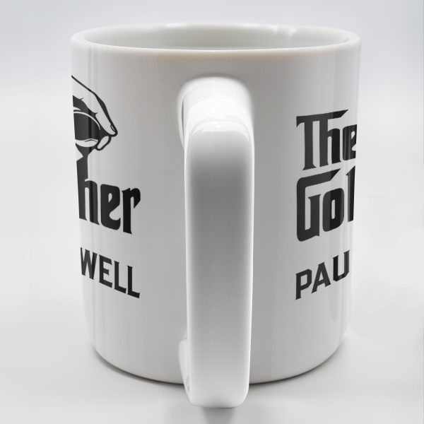 The Golf Father, Hand Holding Golf Ball - Personalized Custom Coffee Mug - GOLF001_MG The Golf Father, Hand Holding Golf Ball - Personalized Custom Coffee Mug - GOLF001_MG