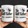 The Golf Father, Hand Holding Golf Ball - Personalized Custom Coffee Mug - GOLF001_MG The Golf Father, Hand Holding Golf Ball - Personalized Custom Coffee Mug - GOLF001_MG