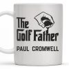 The Golf Father, Hand Holding Golf Ball - Personalized Custom Coffee Mug - GOLF001_MG The Golf Father, Hand Holding Golf Ball - Personalized Custom Coffee Mug - GOLF001_MG