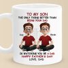 The Greatest Joy In Life Is Watching You Be A Dad - Family Personalized Custom Mug - Father's Day, Gift For Son The Greatest Joy In Life Is Watching You Be A Dad - Family Personalized Custom Mug - Father's Day, Gift For Son