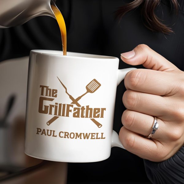 The GrillFather, Grill Tools - Personalized Custom Coffee Mug - GRILL001_MG The GrillFather, Grill Tools - Personalized Custom Coffee Mug - GRILL001_MG