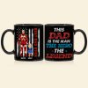 The Hero Dad 04dnhn050523TM Personalized Black Mug The Hero Dad 04dnhn050523TM Personalized Black Mug
