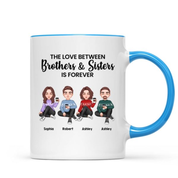 The Love Between Brothers Sisters Family Cute Doll Man Woman Personalized Mug