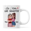 The Love Between Mother Daughter Hugging Cartoon Personalized Mug