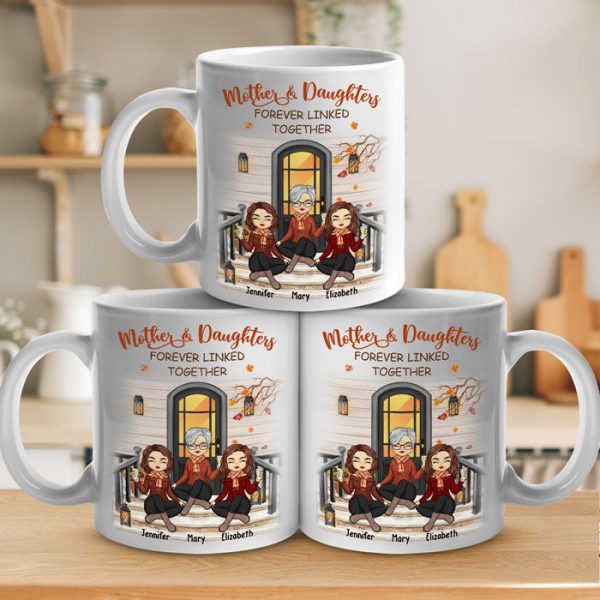 The Love Between Us Lasts Forever - Family Personalized Custom Mug - Mother's Day, Birthday Gift For Mom From Daughter The Love Between Us Lasts Forever - Family Personalized Custom Mug - Mother's Day, Birthday Gift For Mom From Daughter