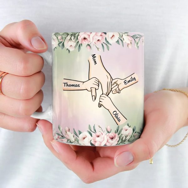 The Love In A Grandmother's Heart - Family Personalized Custom Mug - Gift For Mom, Grandma The Love In A Grandmother's Heart - Family Personalized Custom Mug - Gift For Mom, Grandma
