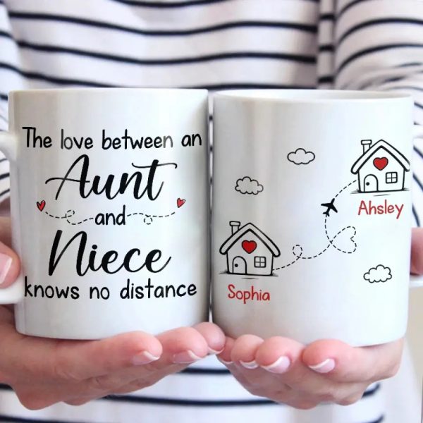The Love Of An Auntie - Family Personalized Custom Mug - Gift For Family Members The Love Of An Auntie - Family Personalized Custom Mug - Gift For Family Members