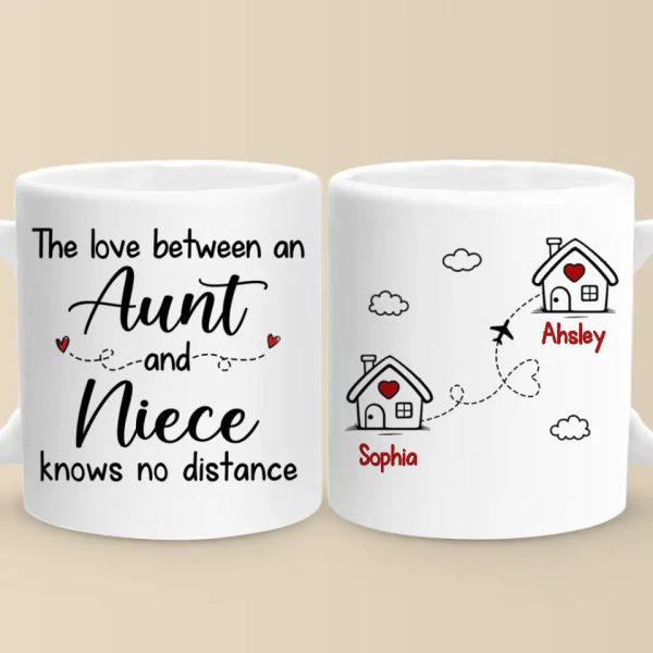 The Love Of An Auntie - Family Personalized Custom Mug - Gift For Family Members The Love Of An Auntie - Family Personalized Custom Mug - Gift For Family Members