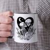 The Lovers Skeletons Personalized Mug, Spooky Gothic Romantic Valentine Gift with Custom Name The Lovers Skeletons Personalized Mug, Spooky Gothic Romantic Valentine Gift with Custom Name