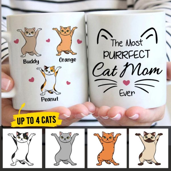 The Most Purrfect Cat Mom - Funny Personalized Cat Mug The Most Purrfect Cat Mom - Funny Personalized Cat Mug