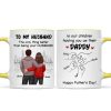 The Only Thing Better Than Having You As My Husband Fist Bump Outline Personalized Mug