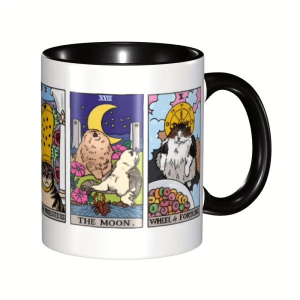 The Original Yellow Tarot Cat Meme - Accent Ceramic Mug The Original Yellow Tarot Cat Meme - Accent Ceramic Mug