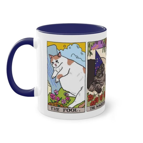 The Original Yellow Tarot Cat Meme - Accent Ceramic Mug The Original Yellow Tarot Cat Meme - Accent Ceramic Mug