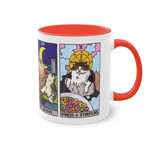 The Original Yellow Tarot Cat Meme - Accent Ceramic Mug The Original Yellow Tarot Cat Meme - Accent Ceramic Mug