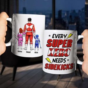 The Power Dad Need Sidekicks 01QHHN040523HH Personalized Family Mug