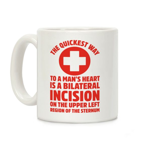 The Quickest Way To a Mans Heart Coffee Mug The Quickest Way To a Mans Heart Coffee Mug