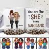 The She To My Nanigans Leopard Besties Personalized Mug The She To My Nanigans Leopard Besties Personalized Mug