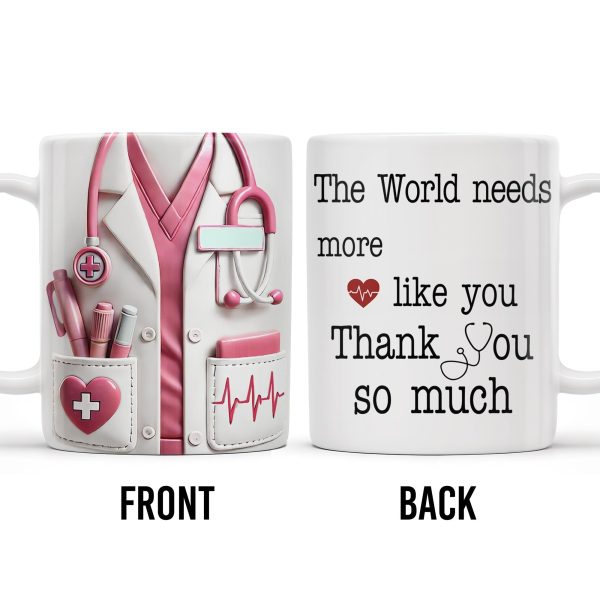 The World Needs More Doctors Like You, Thank You So Much, Medical Uniform and Tools - Personalized Custom Coffee Mug - DOC015_MG The World Needs More Doctors Like You, Thank You So Much, Medical Uniform and Tools - Personalized Custom Coffee Mug - DOC015_MG