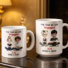The Year We Got Engaged, Cartoon Couple Design - Personalized Custom Coffee Mug - CPL1150_MG The Year We Got Engaged, Cartoon Couple Design - Personalized Custom Coffee Mug - CPL1150_MG