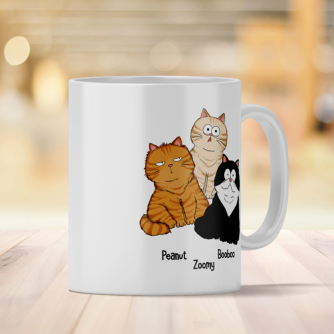 There's Probably Cat Hair In Here, Personalized Mug, Gift For Cat Mom, Cat Lover