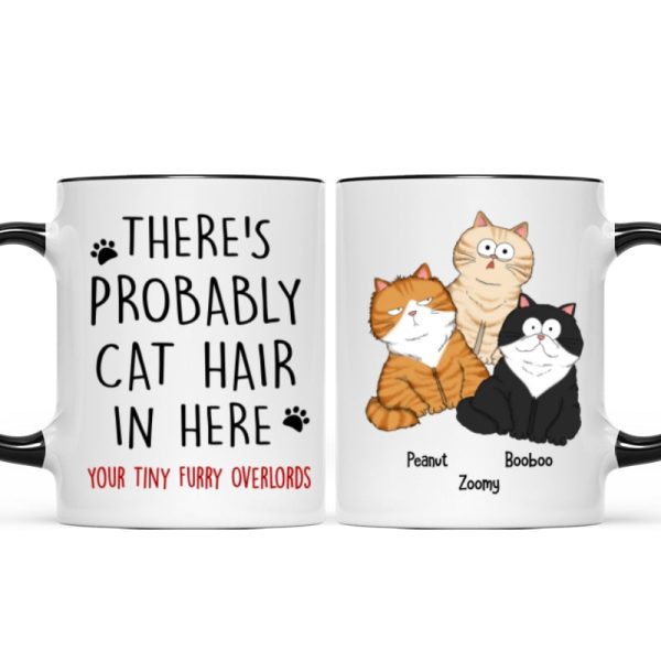 There's Probably Cat Hair In Here, Personalized Mug, Gift For Cat Mom, Cat Lover