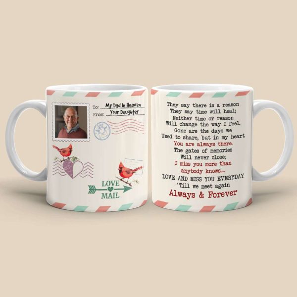They Say There Is A Reason Heaven Personalized White Mug They Say There Is A Reason Heaven Personalized White Mug