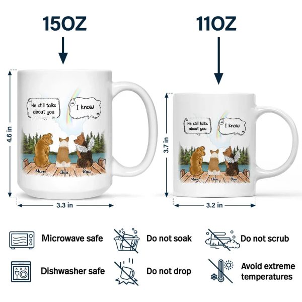 They Still Talk About You Loving Memorial Dog Cat - Personalized Mug They Still Talk About You Loving Memorial Dog Cat - Personalized Mug