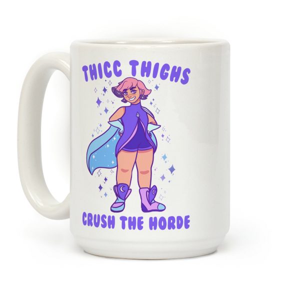 Thicc Thighs Crush The Horde Coffee Mug