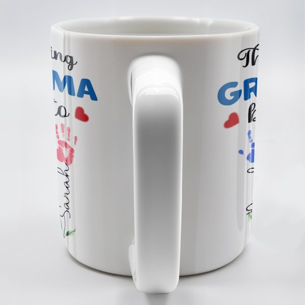 This Amazing Grandma Belongs To, Handprints - Personalized Custom Coffee Mug - GRM067_MG This Amazing Grandma Belongs To, Handprints - Personalized Custom Coffee Mug - GRM067_MG