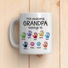 This Awesome Grandpa Belongs To - Personalized 3D Inflated Effect Ceramic Mug - Gift For Dad, Grandpa, Father's Day NA94