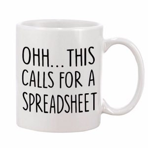 This Calls For A Spreadsheet CPA Tax Prep Engineer Nerd Gift Coffee Mug